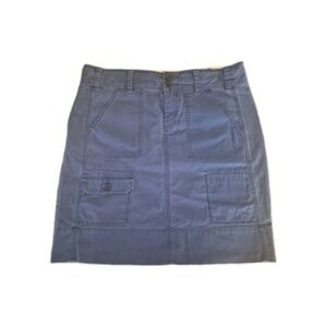Paper Boy Utility Skirt Womens Size 2 Blue Cargo Mini‎ Cotton Excellent